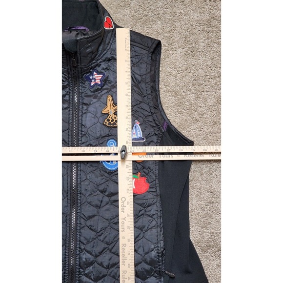 Custom LL Bean‎ Winter Micro Puffer Vest Grunge Gamer Patchwork Womens L - Picture 16 of 16